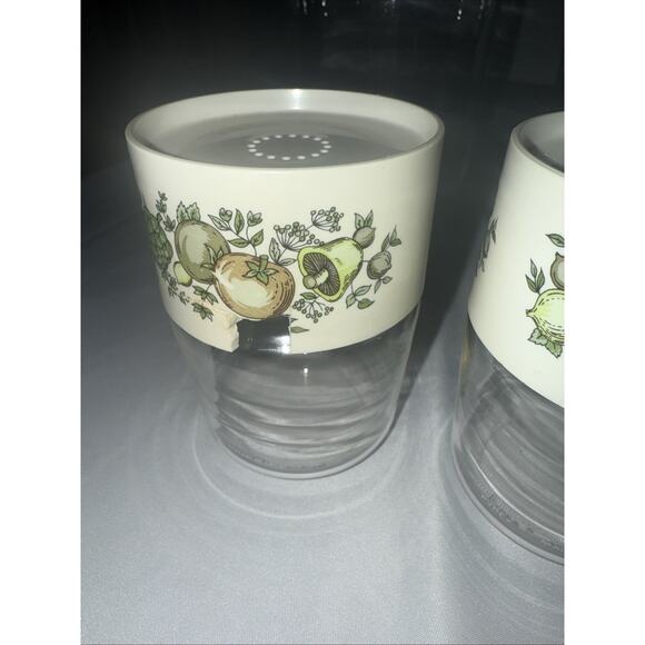 7 Vintage Pyrex Glass Canisters Set Spice of Life See ’n Store Jars USA - Picture 6 of 8